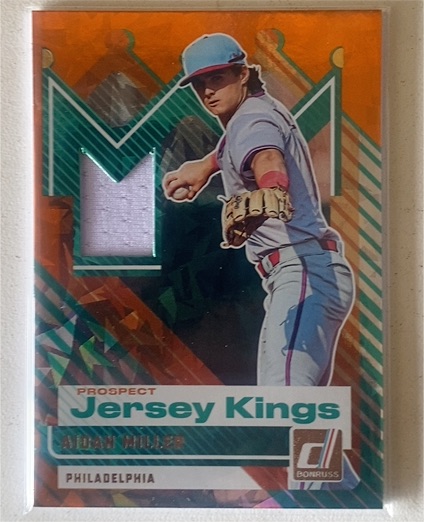 2025 Donruss #PJK-AM Aidan Miller Prospect Jersey Kings — front