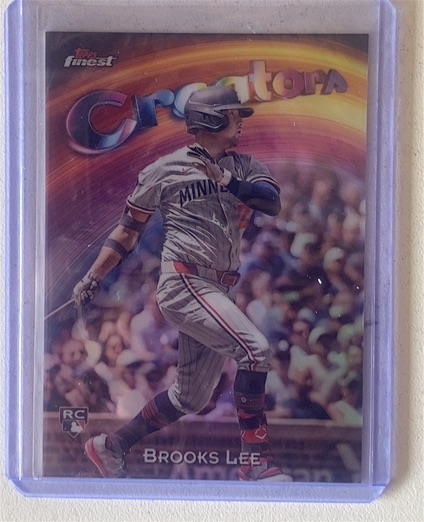 2025 Topps Finest #C-26 Brooks Lee Creators Refractor Rookie — front