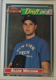 1992 Topps #654 Allen Watson — front