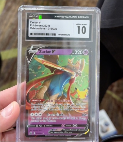 2021 Pokemon Celebrations #016 Zacian V — front