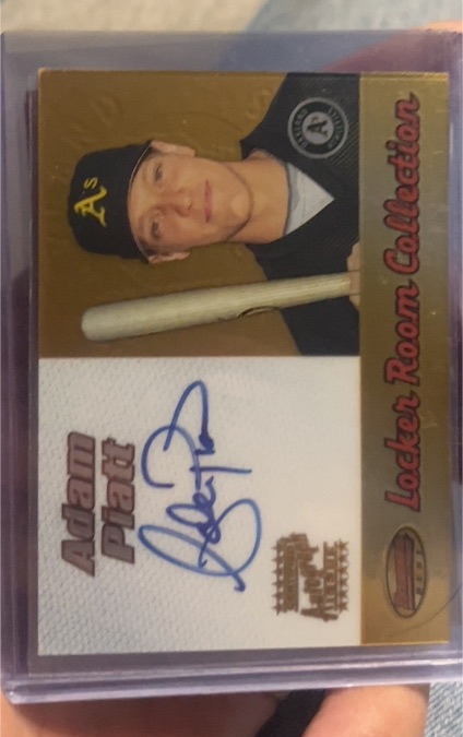 2000 Bowman's Best Locker Room Collection Autographs #LRCA6 Adam Piatt — front