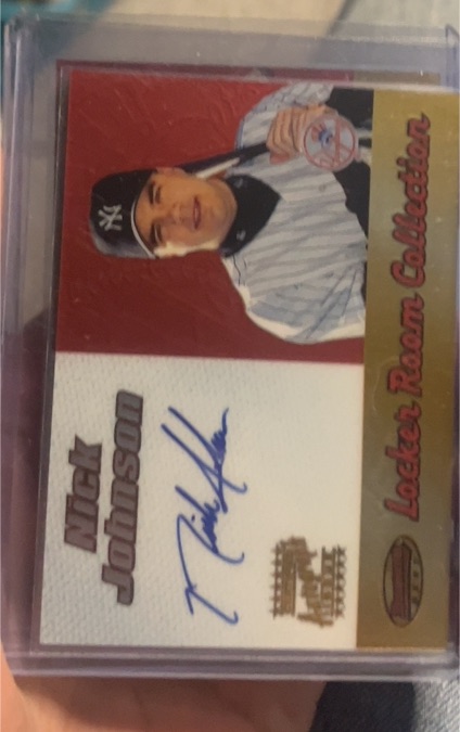 2000 Bowman's Best Locker Room Collection Autographs #LRCA18 Nick Johnson — front