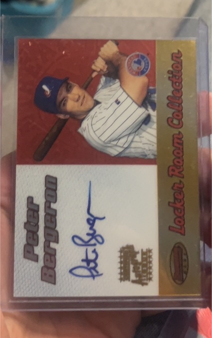 2000 Bowman's Best Locker Room Collection #LRCA19 Peter Bergeron — front