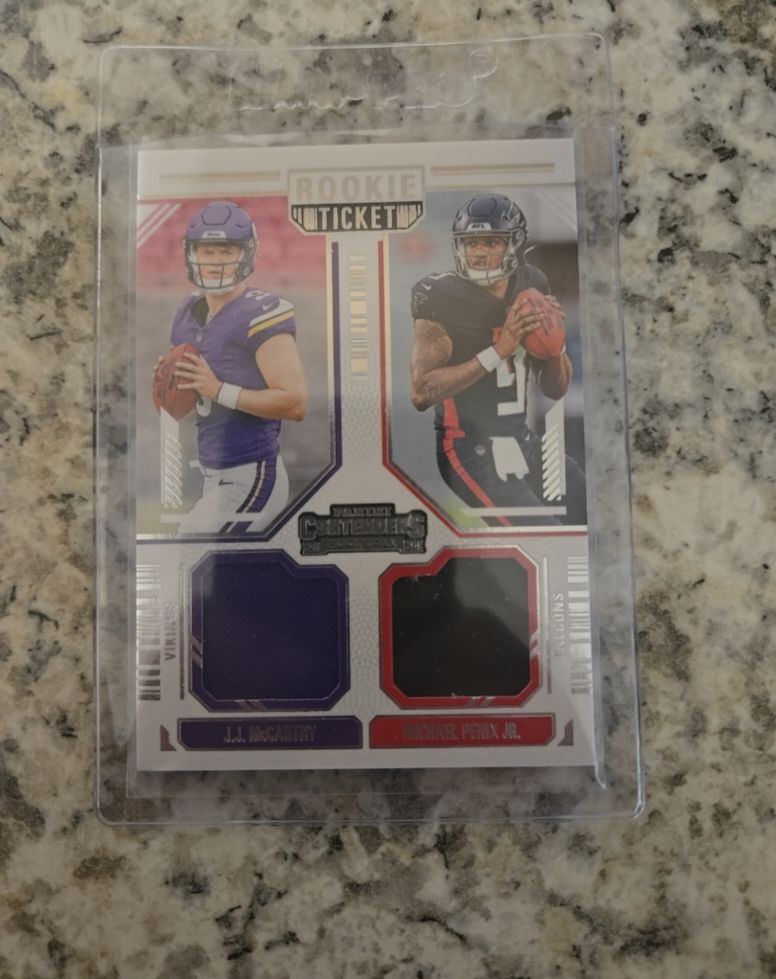 2024 Panini Contenders #DS-11 J.J. McCarthy & Michael Penix Jr. — front