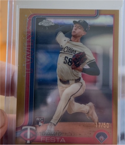 2025 Topps Chrome #178 David Festa — front