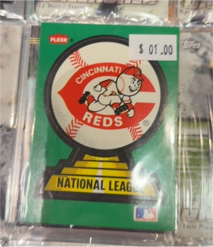 1988 Fleer #NNO Cincinnati Reds Team Sticker — front