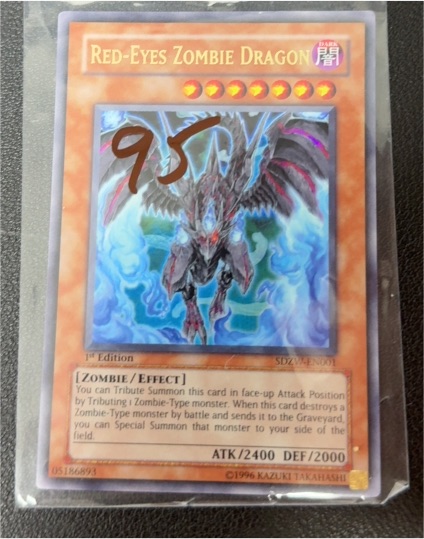 2008 Yu-Gi-Oh! SDZW-EN001 Red-Eyes Zombie Dragon — front
