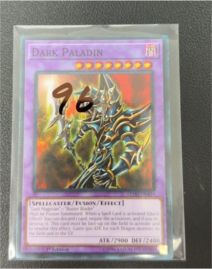 1996 Yu-Gi-Oh! BPD-EN042 Dark Paladin — front