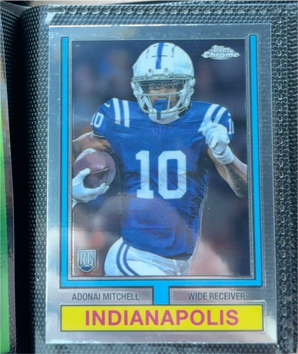 2024 Topps Chrome #74TF-9 Adonai Mitchell — front