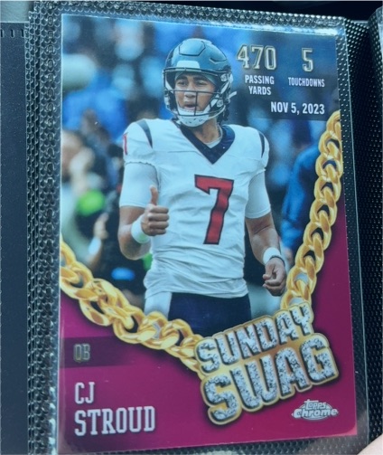 2024 Topps Chrome #SS-7 CJ Stroud Sunday Swag — front