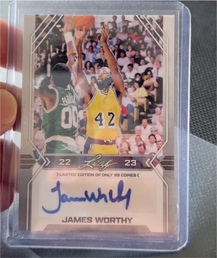 2022 Leaf #22 James Worthy — front