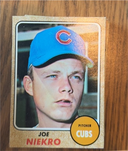 1968 Topps #475 Joe Niekro — front