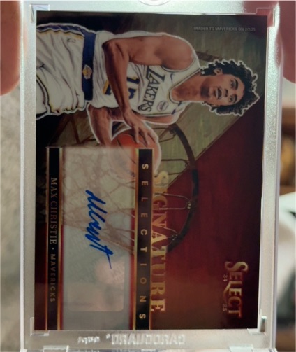 2024-25 Panini Select Signature Selections #SS-CHR Max Christie — front