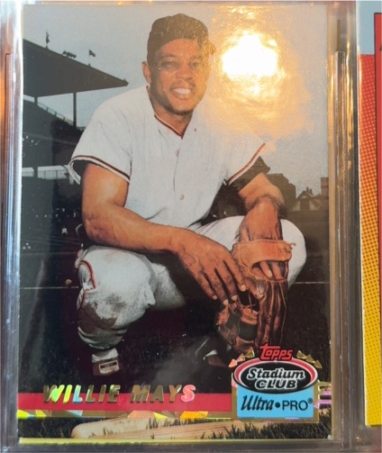 1993 Topps Stadium Club Ultra Pro #6 Willie Mays — front