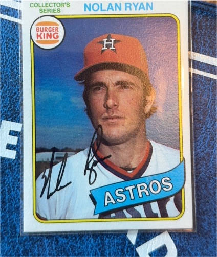 1980 Topps Burger King #9 Nolan Ryan — front