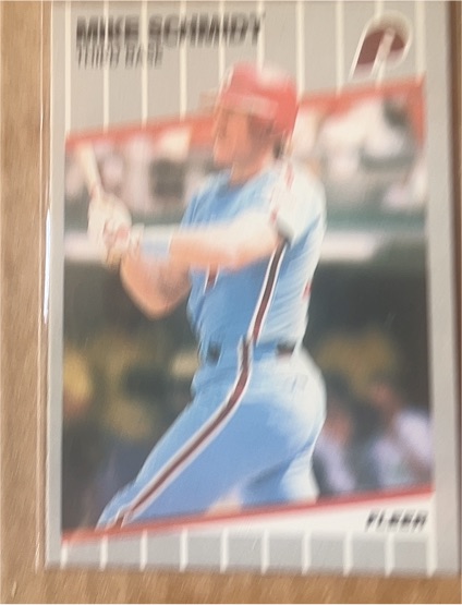1989 Fleer #582 Mike Schmidt — front