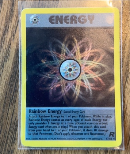 1999 Pokémon Team Rocket #80 Rainbow Energy — front