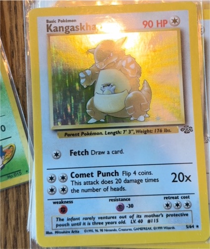 1999 Pokémon Jungle #5 Kangaskhan — front