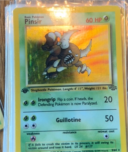 1999 Pokémon Jungle #9 Pinsir — front