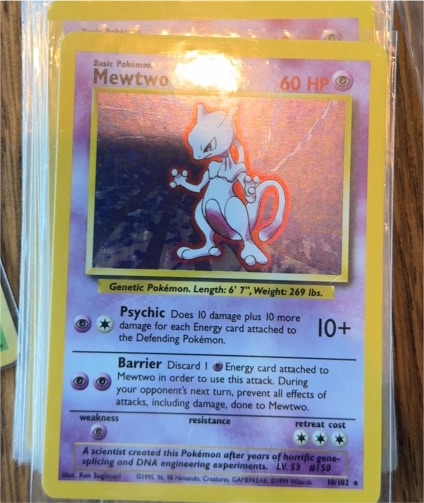 1999 Pokémon Base Set #10 Mewtwo — front