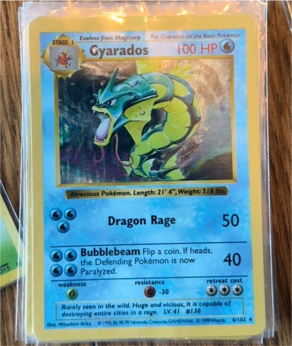 1999 Pokémon #6 Gyarados — front