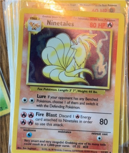 1999 Pokémon Base Set #12 Ninetales — front