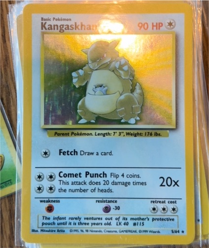 1999 Pokémon Jungle #5 Kangaskhan — front