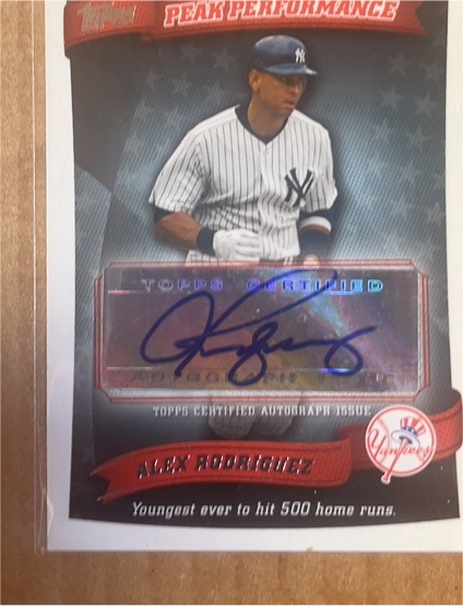 2010 Topps Peak Performance #PP-15 Alex Rodriguez — front