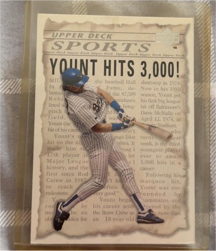 1992 Upper Deck #SP5 Robin Yount / George Brett 3000 Hits — front