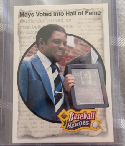 1993 Upper Deck Baseball Heroes #53 Willie Mays — front