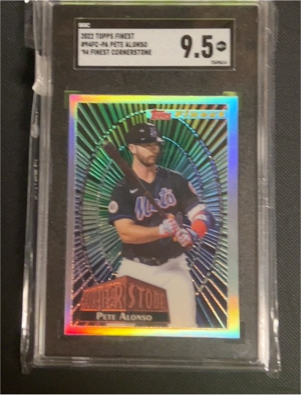 2022 Topps Finest #94FC-PA Pete Alonso Cornerstone — front