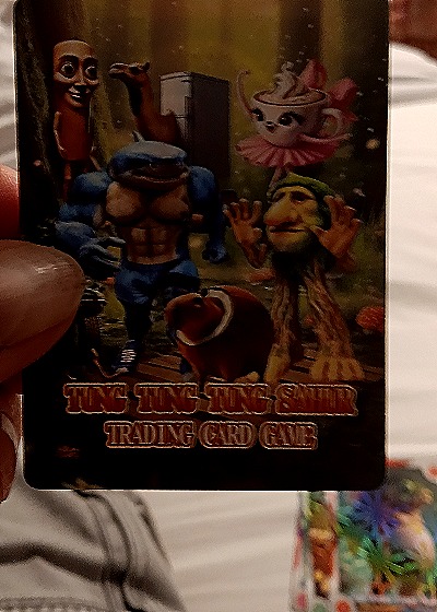 Tung Tung Tung Samur Trading Card Game Chimpanzinni bananini — back