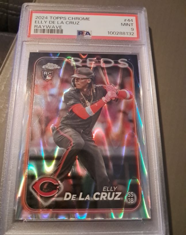 2024 Topps Chrome #44 Elly De La Cruz RayWave — front