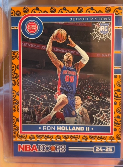 2024-25 Panini NBA Hoops Haunted Hoops #260 Ron Holland II Rookie — front