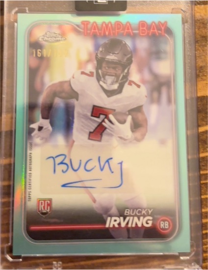 2024 Topps Chrome #RA-BIR Bucky Irving Rookie Auto — front