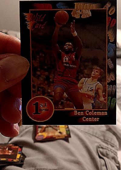 1992 Wild Card #101 Ben Coleman — front