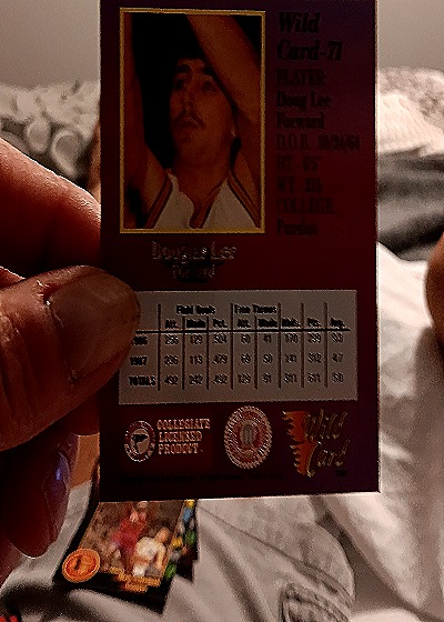 1991 Wild Card #1 Douglas Lee — back