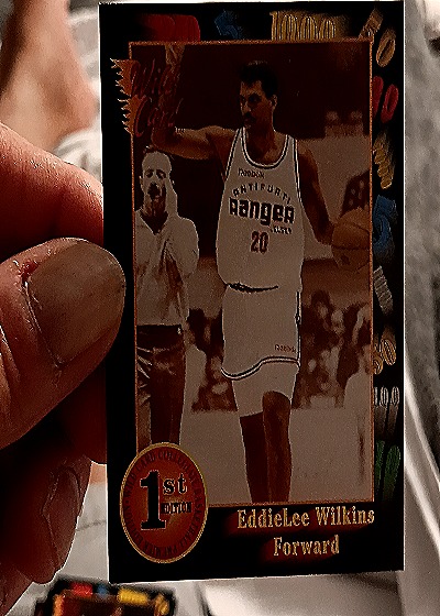 1992 Wild Card Collegiate #67 Eddie Lee Wilkins — back