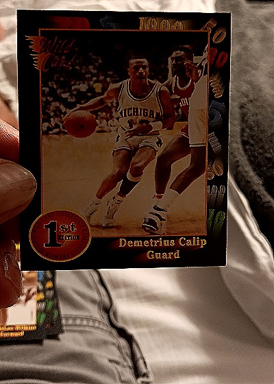 1991 Wild Card #1st Edition Demetrius Calip — front
