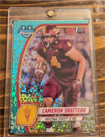 2024 Bowman University Chrome #37 Cameron Skattebo — front
