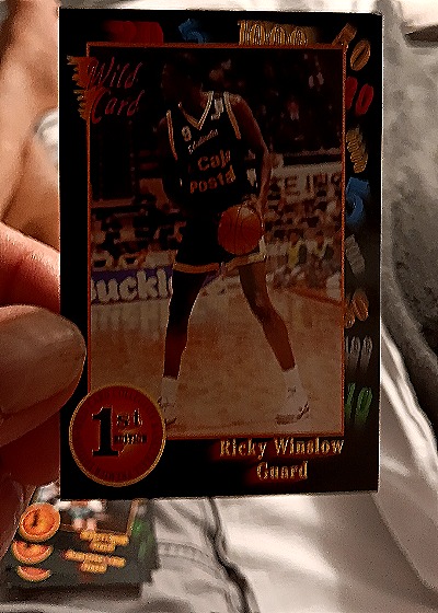1991-92 Wild Card #50 Ricky Winslow — front