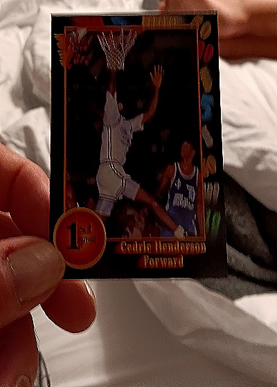 1992 Wild Card Collegiate #1 Cedric Henderson — front