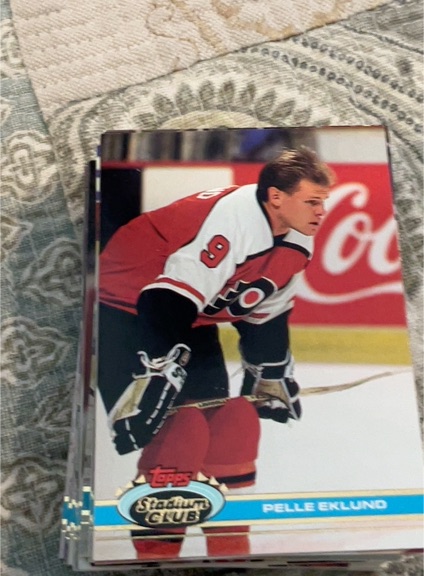 1991-92 Topps Stadium Club #182 Pelle Eklund — front
