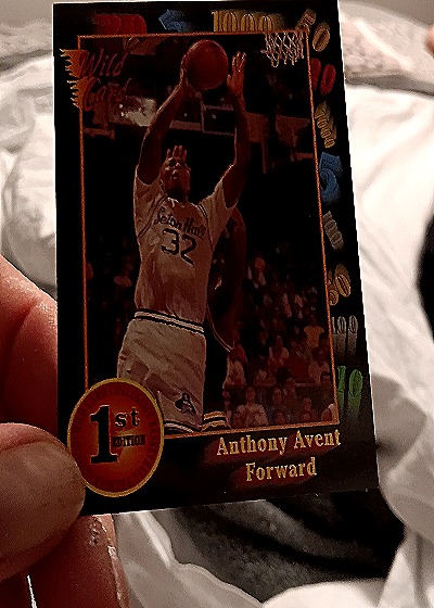 1991 Wild Card #32 Anthony Avent — front