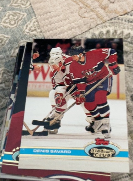 1991-92 Topps Stadium Club #213 Denis Savard — front