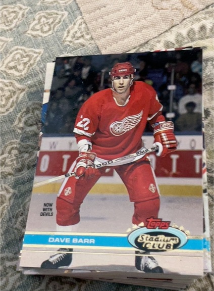 1991-92 Topps Stadium Club #141 Dave Barr — front