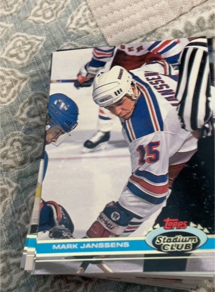 1991-92 Topps Stadium Club #113 Mark Janssens — front