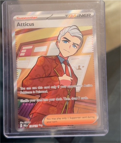 2025 Pokémon Prismatic Evolutions #134 Atticus — front