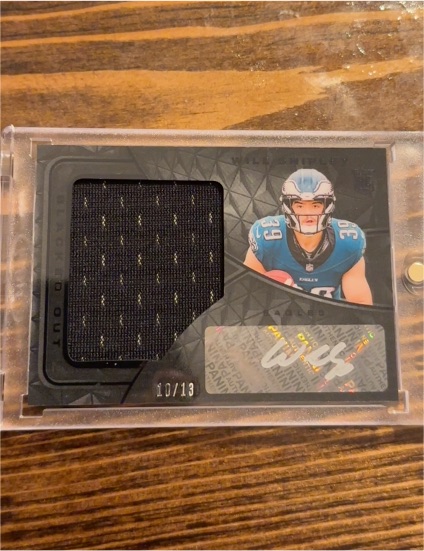 2023 Panini Out of the Park Wes Hills #10/13 Patch Auto — front