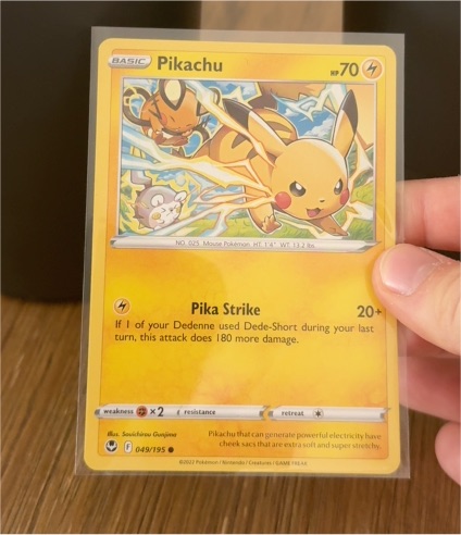 2022 Pokémon Sword & Shield Silver Tempest #049 Pikachu — front